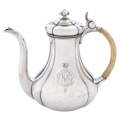 Lot 116 - Russian Silver Teapot Sazikov, St. Petersburg,...