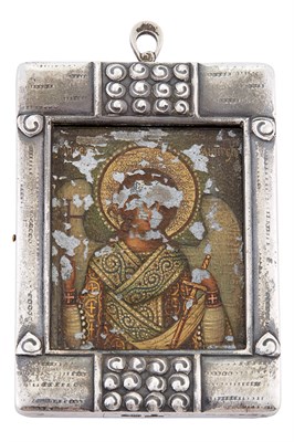 Lot 106 - Fabergé Silver Icon of the Guardian Angel...