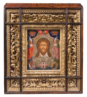 Lot 223 - Russian Icon of the Mandylion [Spas...