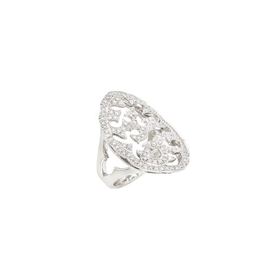 Lot 57 - White Gold and Diamond 'Borneo' Ring, Stephen Webster