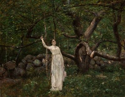 Lot 66 - Thomas Hovenden American, 1840-1895 Where the...