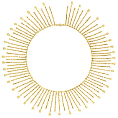 Lot 252 - Gold Fringe Necklace, Van Cleef & Arpels