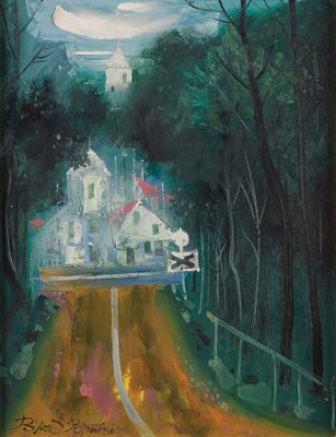 Lot 110 - Byron Browne American, 1907-1961 The Road,...