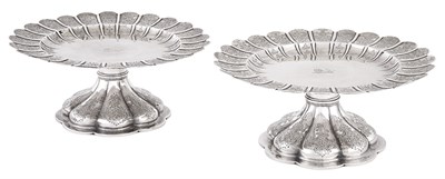 Lot 266 - Pair of Victorian Sterling Silver Compotes...