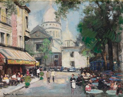 Lot 41 - Jules Rene Herve French, 1887-1981 Montmartre,...