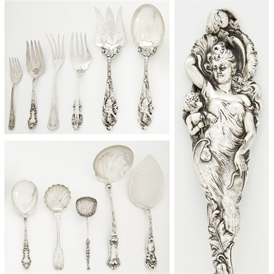 Lot 263 - Group of American and Continental Silver...