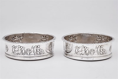 Lot 259 - Pair of George III Sterling Silver Wine...