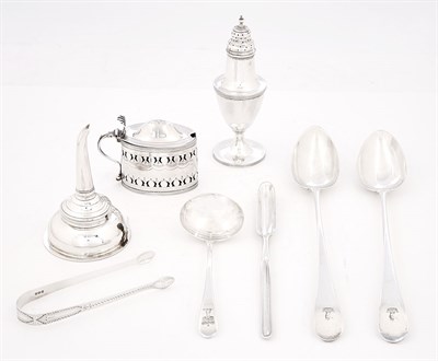 Lot 257 - Group of George III Sterling Silver Serving...