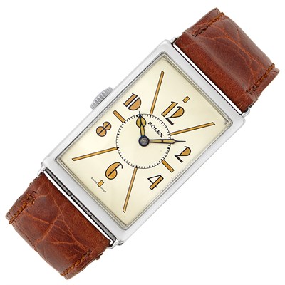 Lot 126 - Gentleman's Chrome Wristwatch, Rolex