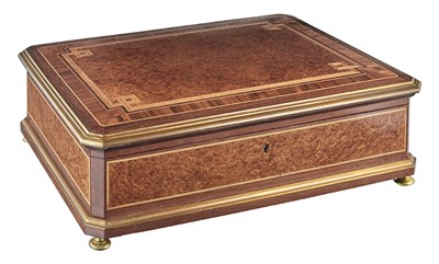 Lot 435 - Louis XVI Style Gilt-Bronze-Mounted Inlaid...