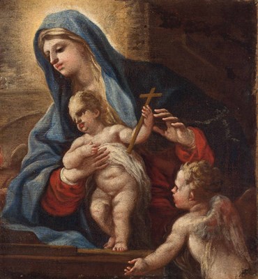 Lot 11 - Neapolitan School 17th Century Madonna and...