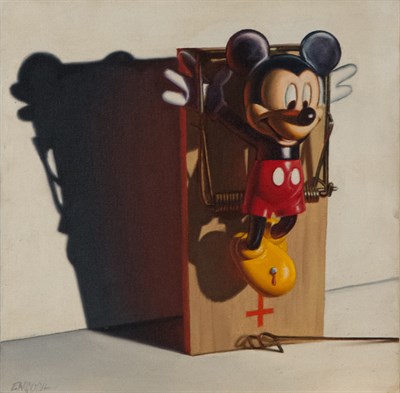Lot 28 - Ron English American, b. 1959 Mouse Trap, 1999...