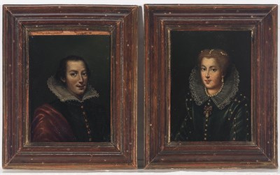 Lot 6 - Circle of Lavinia Fontana A Lady and A...