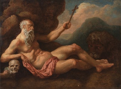 Lot 12 - Circle of Giovanni Lanfranco The Penitent...