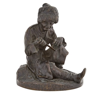 Lot 176 - Russian Bronze Figure of a Cossack Cast by...