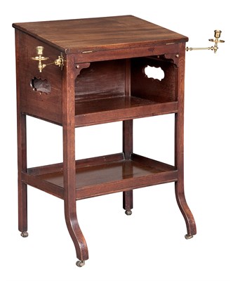 Lot 528 - George III Mahogany Book/Writing Stand Late...