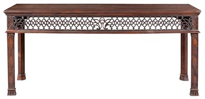 Lot 529 - George III Style Mahogany Sideboard Table The...