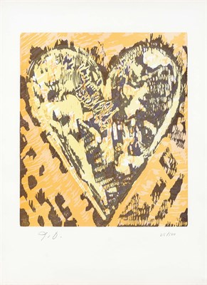 Lot 77 - Jim Dine (b. 1935) HEART FOR FILM FORUM...