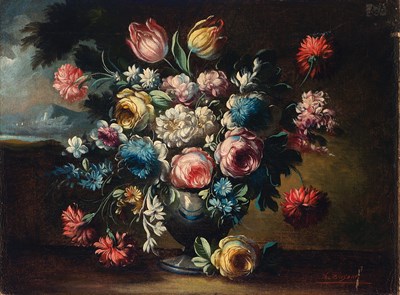 Lot 88 - Venetian School 18th/19th Century Floral Still...