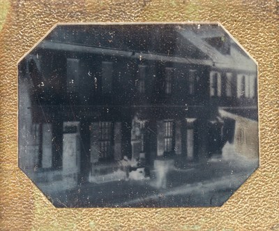 Lot 27 - [DAGUERREOTYPE--ARCHITECTURE] Group of three...
