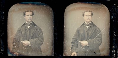 Lot 28 - [DAGUERREOTYPE-STEROSCOPIC] CLAUDET, ANTOINE....