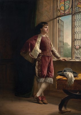 Lot 74 - John Robert Dicksee British, 1817-1905 Waiting...