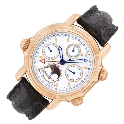 Lot 151 - Gentleman's Rose Gold 'Grand Réveil Perpetual Calendar Limited Edition' Wristwatch, Jaeger LeCoultre, Ref. 180.2.99