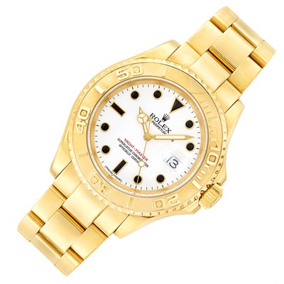 Lot 146 - Gentleman's Gold 'Yacht Master' Wristwatch, Rolex, Ref. R166288