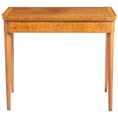 Lot 536 - George III Inlaid Mahogany and Satinwood Games...