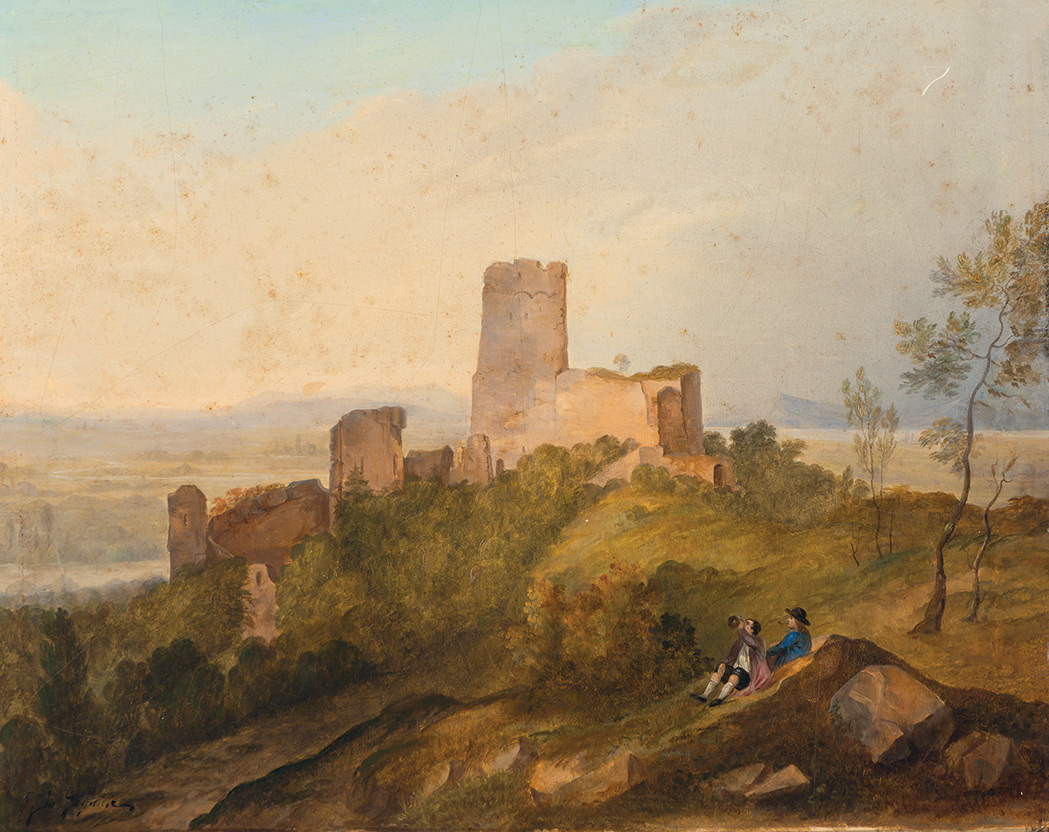 Lot 84 - Giancinto Gigante Italian, 1806-1876 Two Men...