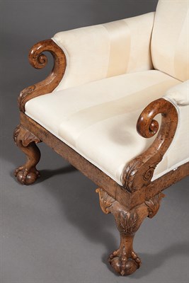 Lot 301 - William IV Walnut Upholstered Bergère