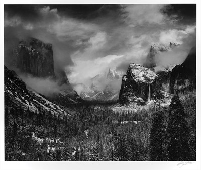 Lot 137 - ADAMS, ANSEL (1902-1984) Clearing Winter Storm,...