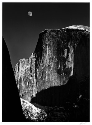 Lot 161 - ADAMS, ANSEL (1902-1984) Moon and Half Dome,...