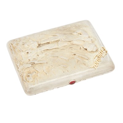 Lot 302 - Russian Silver Cigarette Case I. Prokofiev,...