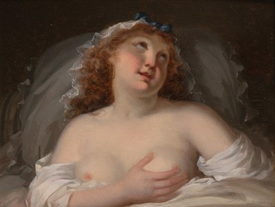 Lot 60 - School of Jean-Baptist Greuze Young Woman...