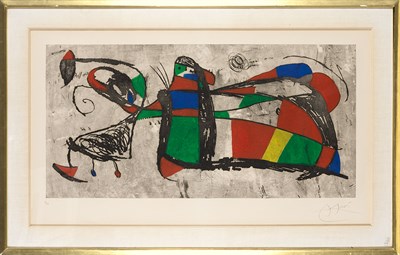 Lot 173 - Joan Miró TRES JOANS (D. 1034) Color etching...