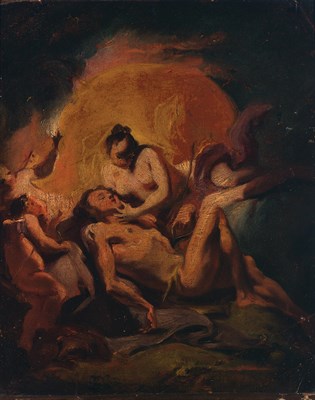 Lot 32 - Attributed to Claude Gillot Diana and Endymion...