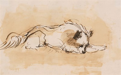 Lot 65 - Sir Francis Grant British, 1803-1878 Sleeping...