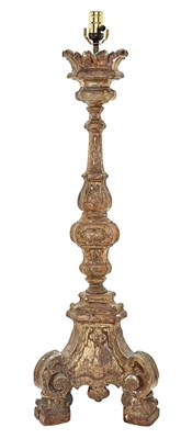 Lot 315 - Italian Silvered 'Mecca' Altar Candlestick Now...