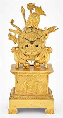 Lot 327 - Charles X Gilt-Bronze Mantel Clock Second...