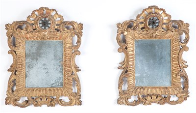 Lot 313 - Pair of Continental Giltwood Frames 18th...
