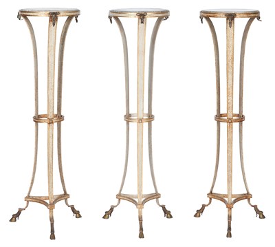 Lot 332 - Set of Three Continental Painted and...