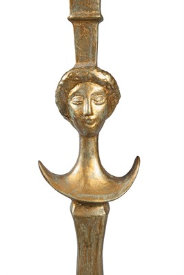 Lot 363 - Tête de Femme Bronze Standing Lamp After...