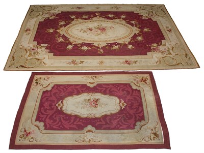 Lot 572 - Two Napoleon III Aubusson Rugs France, late...
