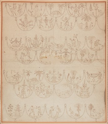 Lot 100 - European School 18th Century Chinoiseries and...
