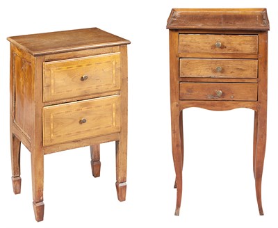 Lot 362 - French Provincial Fruitwood Bedside Table...
