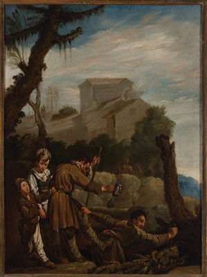 Lot 95 - Workshop of Domenico Fetti The Blind Leading...