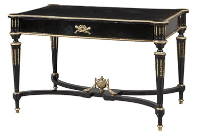 Lot 344 - Napoleon III Gilt-Metal-Mounted Ebonized...