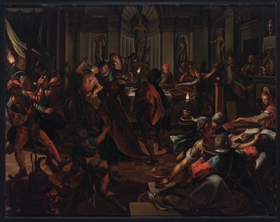 Lot 93 - After Jan Sadeler I A House of Ill-Fameand...