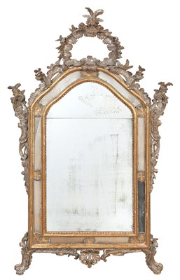 Lot 306 - Italian Rococo Giltwood and Silvered 'Mecca'...